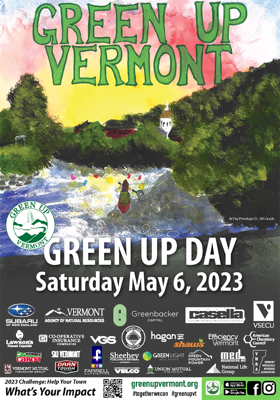 Green Up Vermont Day on Lake St. Catherine 2023