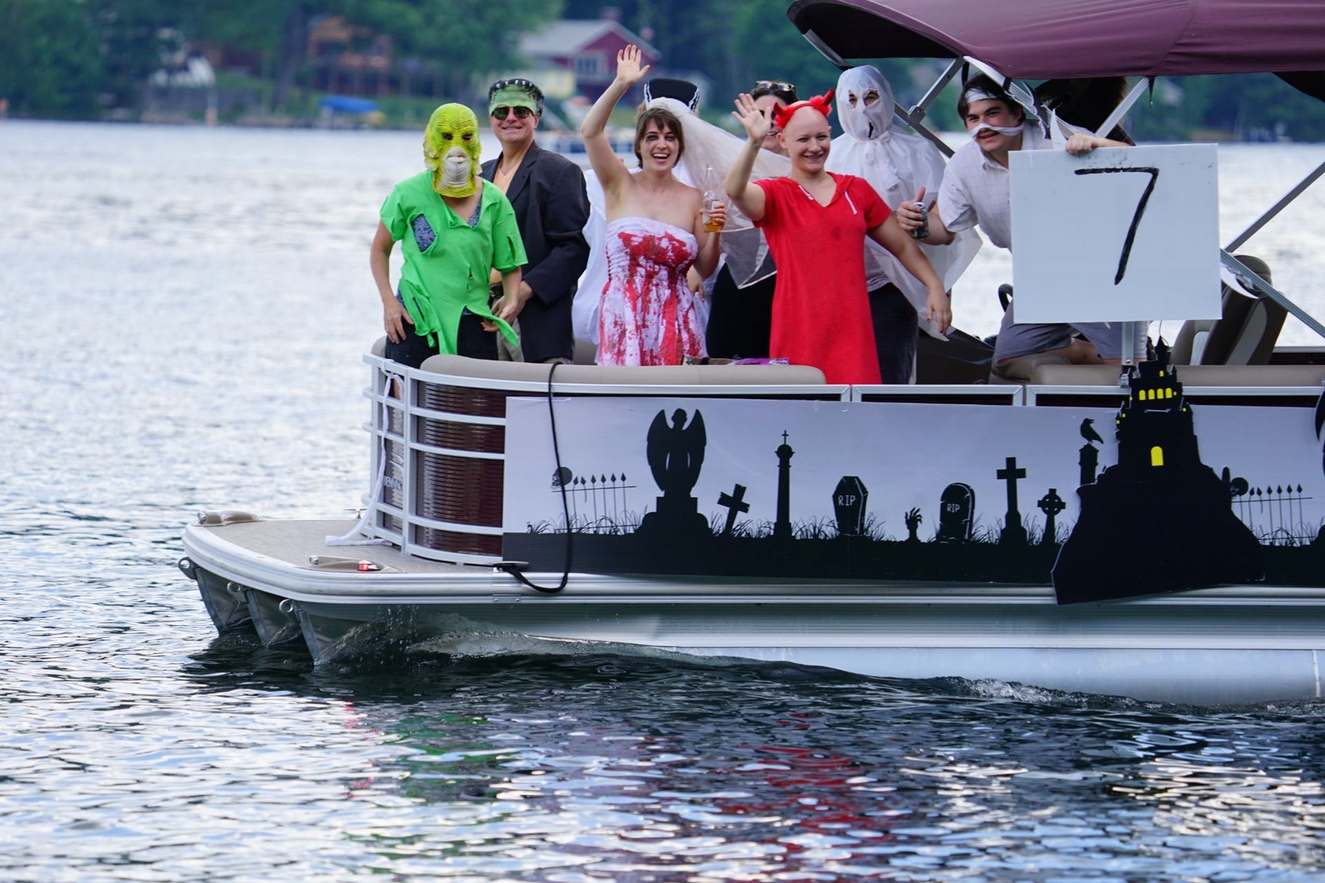 Funniest: 1st Place: Boat #7 - Monster Mash - The Ramirez Family 