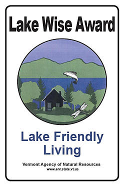 Vermont Lake Wise Award Sign